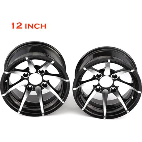 12 inch aluminum alloy front and rear wheels suitable for ATV QUAD off-road vehicle, kart, golf cart, 150cc, 200cc, 250cc