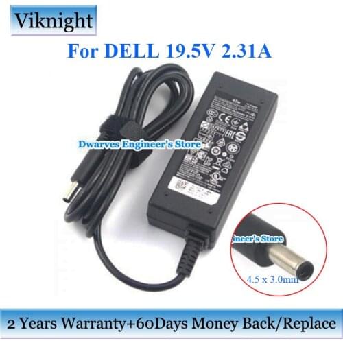 Genuine 19.5V 2.31A AC Adapter 45W For Dell INSPIRON 15 5000 7000 HA45NM140 HK45NM140 LA45NM140 AA45NM131 ADP45MH PA-1450-66D1