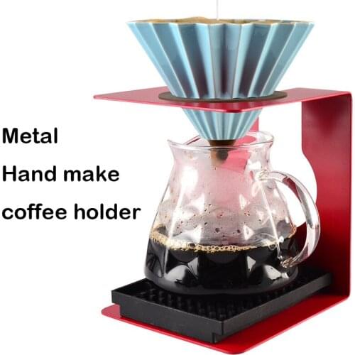 Pour-Over Coffee Filters Coffee Maker Dripper Reusable Pour Over Coffee Filter Stand Permanent Filter Basket Stable Rack