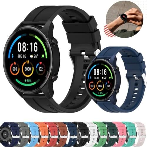 For Xiaomi MI Watch Strap Silicone Wristband Bracelet 22mm Watchband correa For Xiaomi Smart Mi Watch Color sports ремешок