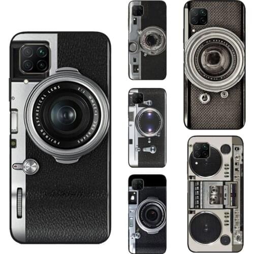 Retro Vintage Camera For Huawei P30 P20 P40 Lite Nova 5T P Smart 2021 Case For Honor 20 Pro 9S 8X 9X 10X Lite