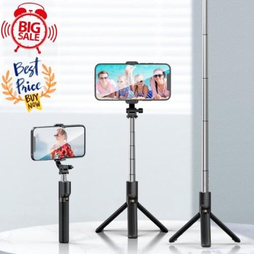 3 In 1 Selfie Stick Phone Tripod Extendable Monopod With Bluetooth-compatible Remote For Smartphone Selfie Stick