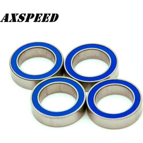 Good quality 4 pcs 10*15*4mm Blue Rubber Sealing Ball Bearing for HSP Sakura XI D3 D4 RC Car