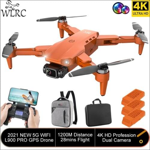 WLRC New L900 Pro GPS Drone 4K HD Dual Camera Professional Drone 1.2km 5G WIFI Real-time Transmission Brushless Motor Quadcopter