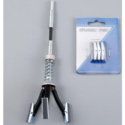 Yetaha 3 jaw Adjustable Brake Piston Engine Cylinder Hone Tool 19mm-63mm with 30mm Replaceable Stones Set