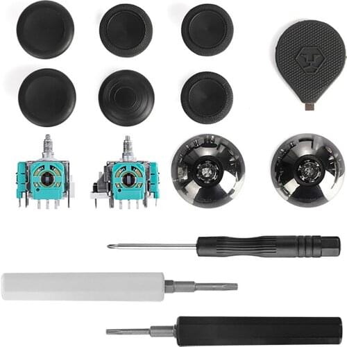 11pcs/set Handle Rocker Cap Base Adapter Repair Tool for PS4/ PS5/ switch pro For XBOX ONE Series Controller Spare Parts