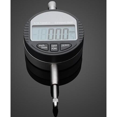 0-12.7mm/0.5inch 0.01mm Digital Dial Micro Indicator Electronic Dial Gauge Measurement Instrument Precisio Micrometer Gauge Tool