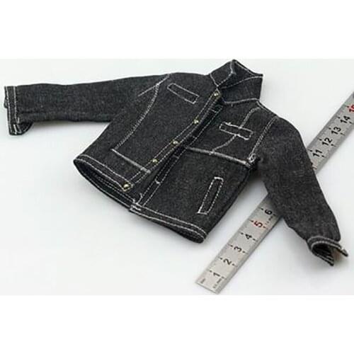 1/6 Action Figure Doll Denim Jacket Top Model Three Colors Available Short Loose Version Suitable For 12-Inch Dolls
