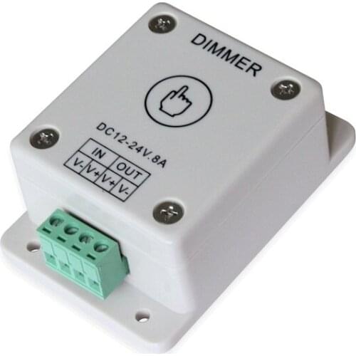 10 pcs a lot, LED PWM dimmer 12-24V 8A 96W(12v) or 192W(24v)