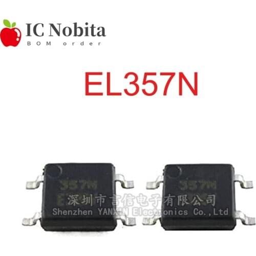 100PCS EL357N-C SOP-4 EL357N 357N-C EL357-C SOP4 EL357NC SMD Optocoupler IC New