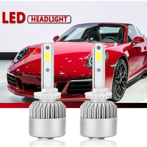 2PCS Car LED Headlight Bulbs 880 881 H1 H3 H7 H4 H11 H13 9004 9005 9006 9007 6000k Fo g light 9V to 36V LED Lamp 4000LM