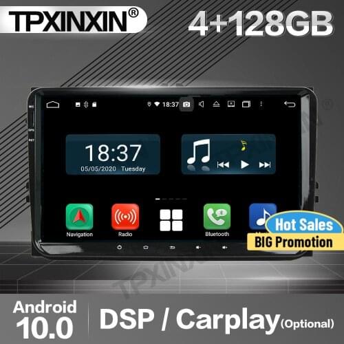 4+128G Carplay Car Radio 2 Din Stereo Receiver Android For VW Magotan Tiguan Golf Passat Touareg DSP GPS Player Audio Head Unit