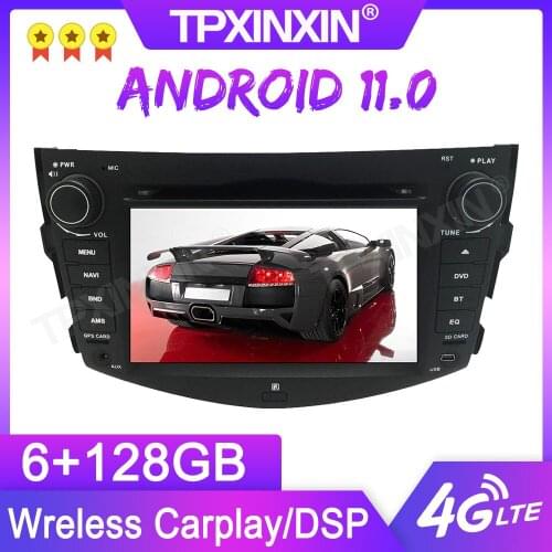 Android 11.0 6+128G For Toyota RAV4 2006-2012 GPS Car Multimedia Player Headunit Audio Radio Navigtion Tape Recorder