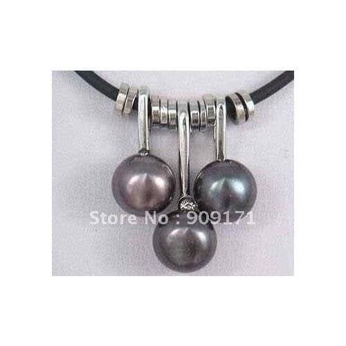 Free Shipping*Vogue black pearl Jewellery pendant Necklace