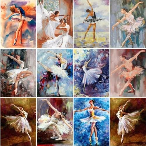 EverShine DIY Diamond Embroidery Portrait Mosaic Art Kits Diamond Painting Ballet Girl Picture Of Rhinestones Decor For Home