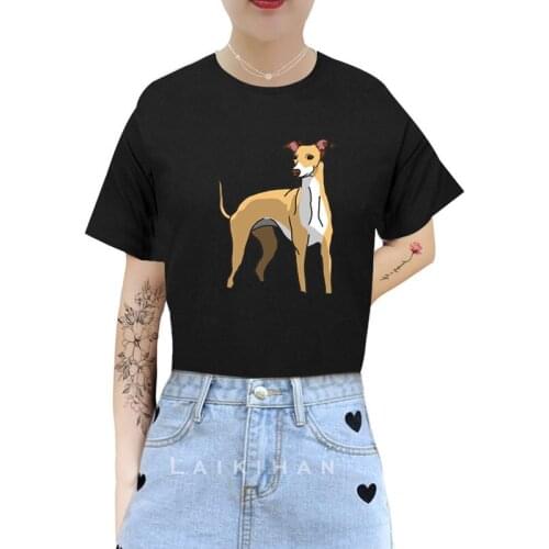 2021 Cotton Summer New T-shirts Harajuku Cute Dog Cartoon Anime Style Loose Short Sleeved T Shirt Women Tops