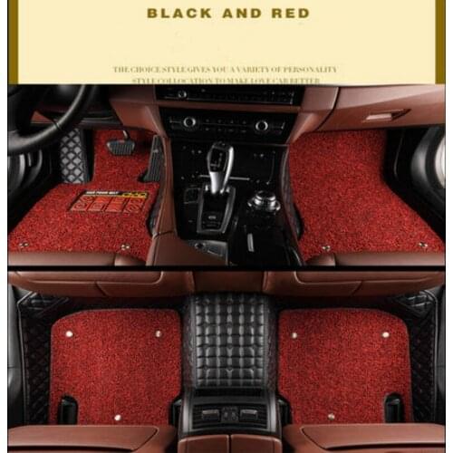 Custom Full Covered No Odor Waterproof Wire Loop Carpets Durable Car Floor Mats for Peugeot 307 301 208 308 508