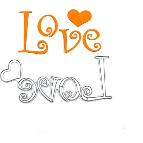 Julyarts LOVE HEART Valentines Day Scrapbooking Dies Metal Decor Greeting Card Metal Cutting Dies Stencil DIY Scrapbook