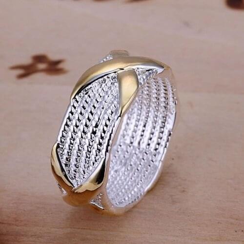 JZR013 Wholesale silver plated ring, Factory price trendy fashion 925 stamped jewelry, X Ring /aazaisga