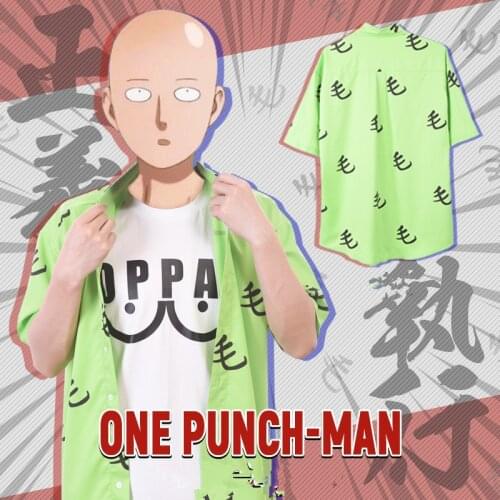 Anime ONE PUNCH-MAN Cosplay Costume Saitama Oppai Hero Shirt Short Sleeve T-Shirt Blouse Hoodie Sweatshirts Coat Adult Men Women