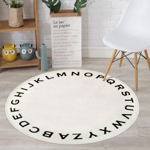 Round Carpet Alfombra Salón Nordic Bedroom Living Room Bedside Home Study Computer Chair Floor Mat 카페트 коврик для ванной Fashion