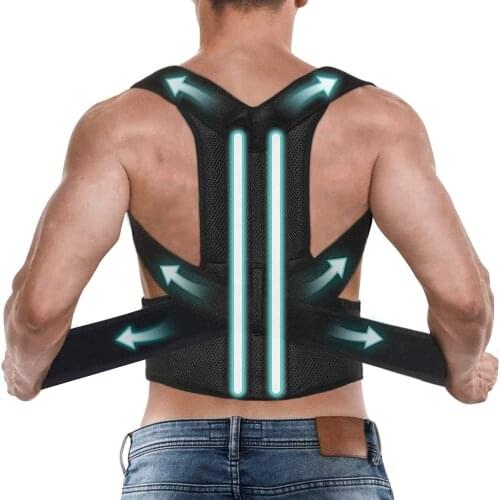 Medical Orthosis Posture Corrector Adjustable Brace Upper Back Shoulder Support Belt Bone Care Pain Relief Trainer Spine Corset