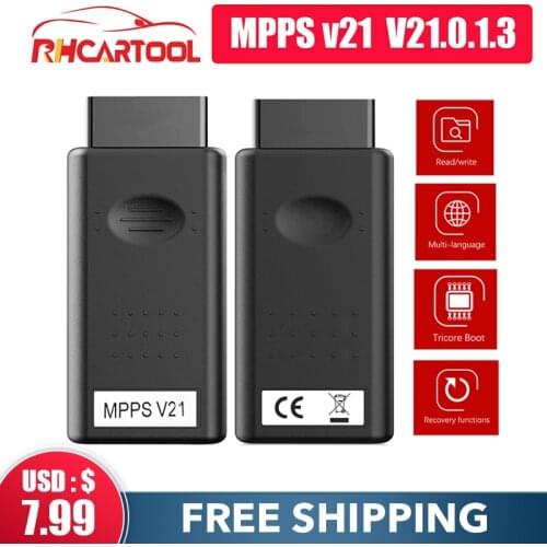 MPPS V21 Newest V21.0.1.3 Multi-Language With Breakout Tricore Cable Supports Advaned Function TRICORE MultiBoot ko mpps v18 v16