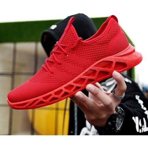 Men Sport Shoes Light Running Shoes Casual Mens Sneaker Breathable Low Height Air Mesh Cushioning Outdoor Walking Shoes