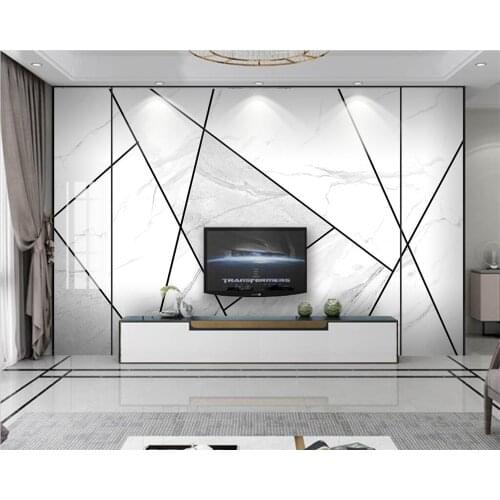 Custom wallpaper new 3d jazz white stone pattern geometric background wall living room bedroom restaurant mural papel de parede