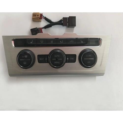 Automatic Air Condition Control Switch Panel AC Seat Heater With Black or silver panel frame for Passat B8