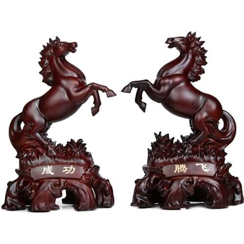 Resin crafts decorative Home Merrill living room big business gifts Make horse to succeed office study adornment handicraft