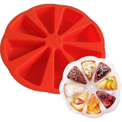 8 Cavity Silicone Cake Mold Cake Pastry Bakeware Molds DIY Candy Jelly Cupcake Pudding Muffin Mould Kitchen Baking Tools