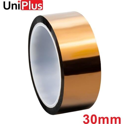 UniPlus 30mm High Temperature Heat Insulation Tape Kapton Tapes 33m Length Thermal Insulation Tape Sublimation Tape Sticker