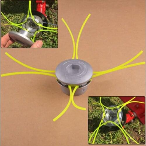 Universal Aluminium Strimmer Head Trimmer Heads String Set Grass Brush Cutter Accessory Garden Strimmer Head For Lawn Mower