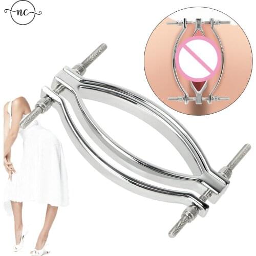 Labia Clip Clitoris Clamps Adult Games bdsm bondage Clitoris Stimulator Teasing G-spot Massage Stainless Steel Sex Toy For Women