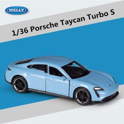 1:36 Porsche Taycan Turbo S Diecast Metal Simulation Sports Car Model Alloy Toy Car Model Collection Boys Toy For Childrens Gift
