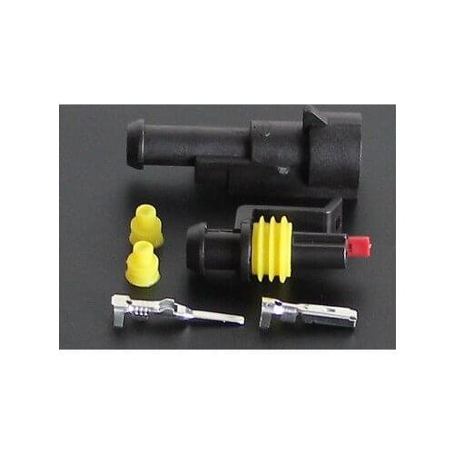 10sets-Car Motorcycle 1 Pin Electrical Wire Cable Connector Plug Waterproof