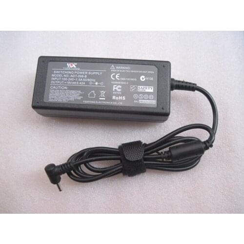 10pcs Laptop Charger 19V 3.42A 3.0x1.1mm 3.0*1.1mm for Acer W700 W700P S3 S5 S7 Ultrabook Power Supply Adapter NO AC Cable