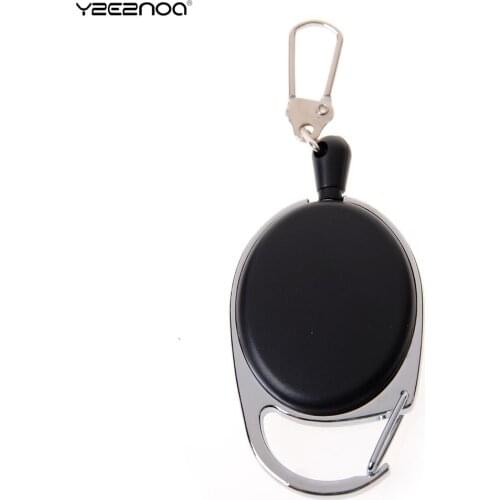 24 Inch Cord Extension Badge Holder Retractable Carabiner Reel Clip On ID Card Holders Retractable Cord