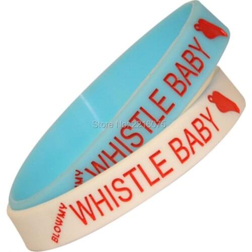 300pcs Whistle baby Flo Rida wristband silicone bracelets free shipping by DHL express