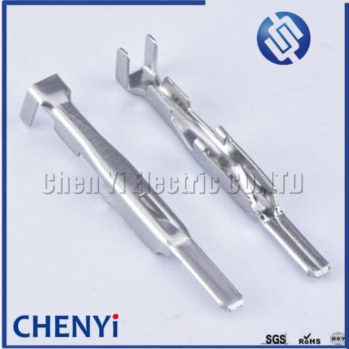 50 Pcs Tin Brass Auto Wire Crimp Terminal 2.8 mm Male Stamping Splice Car Cable Harness Connector Contacts Metal Pin for Delphi