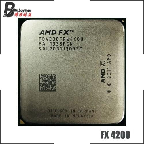AMD FX-Series FX-4200 FX 4200 3.3 GHz Quad-Core CPU Processor FD4200FRW4KGU Socket AM3