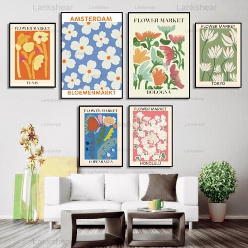 Japanese Style Flower Shop Gift Home Decor Wall Art Literary Fresh Poster Decoration Hd Modular Posters and Prints Picture Tokyo