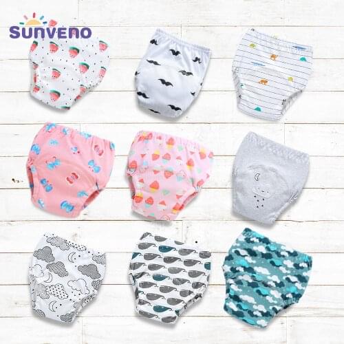 Sunveno Baby Cloth Diaper Learning Pants Potty Training Childrens Clothing - Reusable,Not leaking ,AAA grade