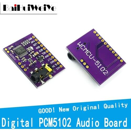 Interface I2S PCM5102A DAC Decoder GY-PCM5102 I2S Player Module For Raspberry Pi pHAT Format Board Digital PCM5102 Audio Board