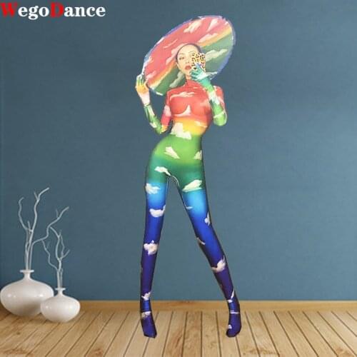Jumpsuit Women Summer 2020 Female Singer Performance Party Wear Dance Stage Costume Bodysuit Prom Show Leggings