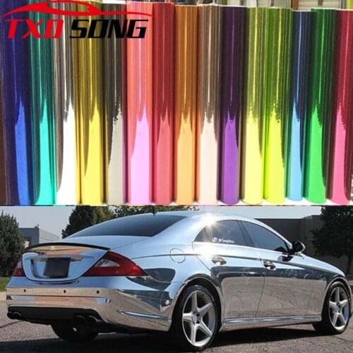 Colorful Car Styling Flexible Mirror Chrome Electroplate Vinyl Foil Decal Fiber Car/motorcycle Decoration Membrane Sticker