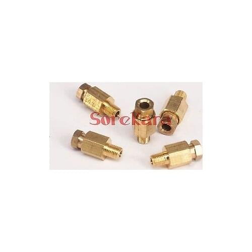 M6x0.75mm Male Thread x 4mm OD Tube Brass Connector Machine Tool Oil Filter Canister Adapter Pipe fitting For Lube Tubing