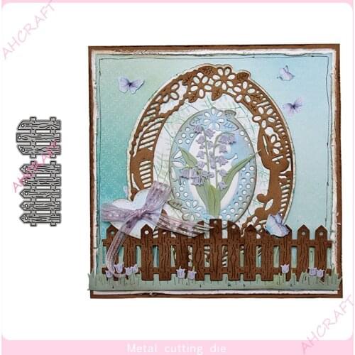 Fence Metal Cutting Dies for DIY Scrapbooking Photo Album Decorative Embossing PaperCard Crafts Die2021