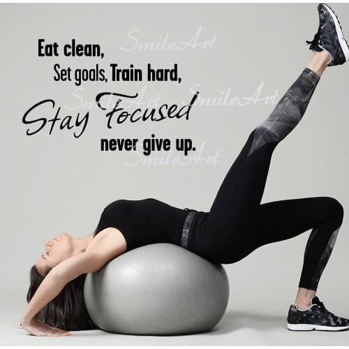 Cute GYM Wall Sticker Home Decoration Accessories For Kids Rooms Decoration Removable Decor Wall Decals